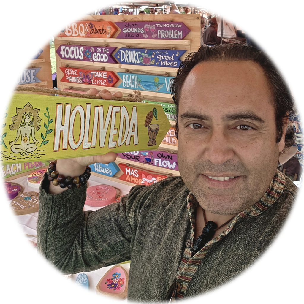Ivan met het Holiveda-bord